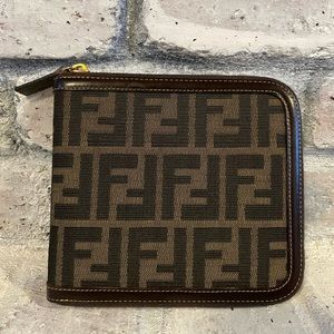 Vintage Fendi Zucca Zippered Pouch/Case